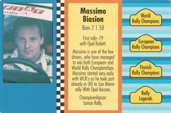 1994 GTV Rally Cards #55 Massimo Biasion Back
