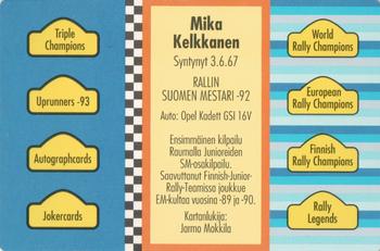 1994 GTV Rally Cards #115 Mika Kelkkanen Back