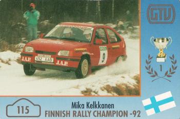 1994 GTV Rally Cards #115 Mika Kelkkanen Front