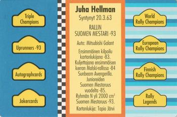 1994 GTV Rally Cards #120 Juha Hellman Back