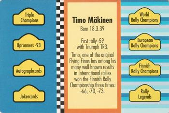 1994 GTV Rally Cards #302 Timo Mäkinen Back