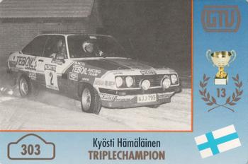 1994 GTV Rally Cards #303 Kyösti Hämäläinen Front