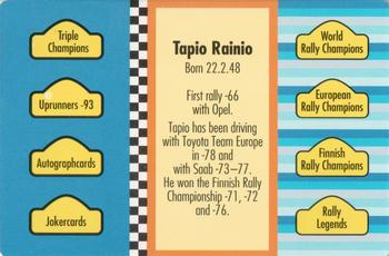 1994 GTV Rally Cards #308 Tapio Rainio Back