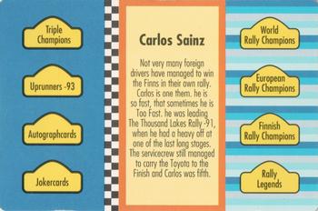 1994 GTV Rally Cards #385 Carlos Sainz Back