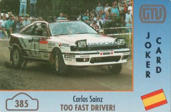 1994 GTV Rally Cards #385 Carlos Sainz Front
