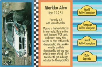 1994 GTV Rally Cards #387 Markku Alen Back