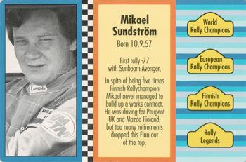1994 GTV Rally Cards #394 Mikael Sundström Back