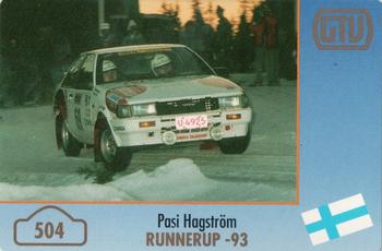 1994 GTV Rally Cards #504 Pasi Hagström Front