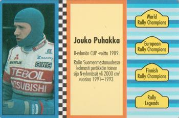 1994 GTV Rally Cards #505 Jouko Puhakka Back