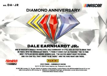 2023 Panini Chronicles - Diamond Anniversary #DA-JR Dale Earnhardt Jr Back