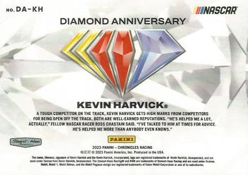 2023 Panini Chronicles - Diamond Anniversary #DA-KH Kevin Harvick Back