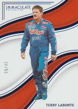 2023 Panini Chronicles - Immaculate Blue #50 Terry Labonte Front