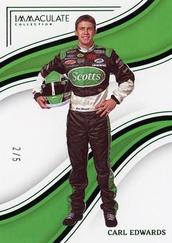 2023 Panini Chronicles - Immaculate Green #46 Carl Edwards Front