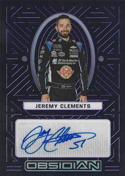 2023 Panini Chronicles - Obsidian Signatures Electric Etch Purple #JC Jeremy Clements Front