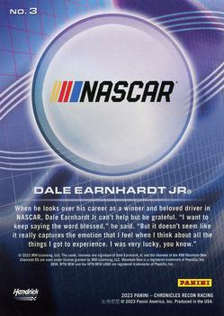 2023 Panini Chronicles - Recon Red #3 Dale Earnhardt Jr Back