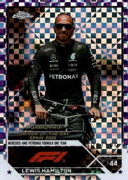 2023 Topps Chrome Formula 1 - Purple Checker Flag X-fractor #171 Lewis Hamilton Front