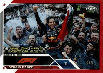 2023 Topps Chrome Formula 1 - Red Refractor #150 Sergio Perez Front