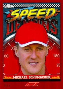 2023 Topps Chrome Formula 1 - Speed Demons Red Refractor #SD-MS Michael Schumacher Front