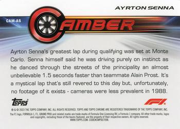 2023 Topps Chrome Formula 1 - Camber #CAM-AS Ayrton Senna Back