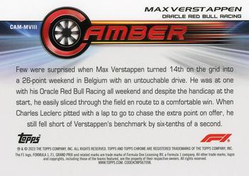 2023 Topps Chrome Formula 1 - Camber #CAM-MVIII Max Verstappen Back