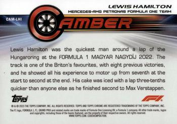 2023 Topps Chrome Formula 1 - Camber Gold Refractor #CAM-LHI Lewis Hamilton Back