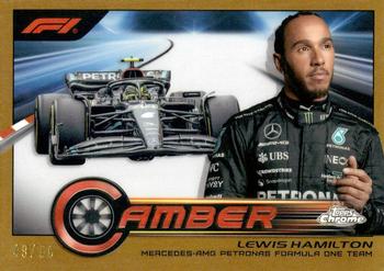 2023 Topps Chrome Formula 1 - Camber Gold Refractor #CAM-LHI Lewis Hamilton Front