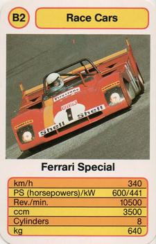 1987 Ace Trump Game Race Cars #B2 Ferrari Special Front