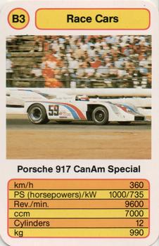 1987 Ace Trump Game Race Cars #B3 Porsche 917 CanAm Special Front