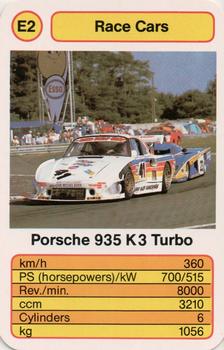 1987 Ace Trump Game Race Cars #E2 Porsche 935 K3 Turbo Front