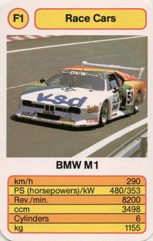 1987 Ace Trump Game Race Cars #F1 BMW M1 Front