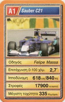 2002 Mika ΦOPMOYλA 1 YΠEP ATOY (Greek) #A1 Sauber C21 Front