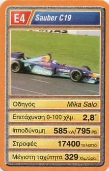 2002 Mika ΦOPMOYλA 1 YΠEP ATOY (Greek) #E4 Mika Salo Front