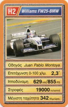 2002 Mika ΦOPMOYλA 1 YΠEP ATOY (Greek) #H2 Juan Pablo Montoya Front