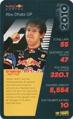 2022 Red Bull Top Trumps #NNO 2010 Abu Dhabi GP Front