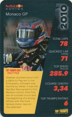 2022 Red Bull Top Trumps #NNO 2010 Monaco GP Front