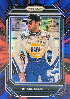 2023 Panini Prizm - Hyper Prizm Red and Blue #5 Chase Elliott Front