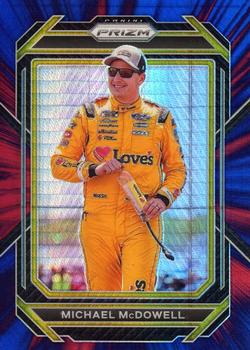 2023 Panini Prizm - Hyper Prizm Red and Blue #6 Michael McDowell Front