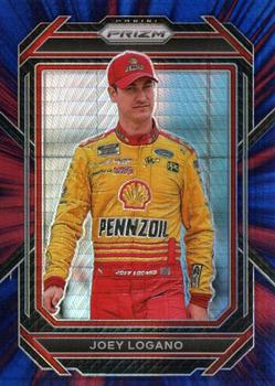 2023 Panini Prizm - Hyper Prizm Red and Blue #11 Joey Logano Front