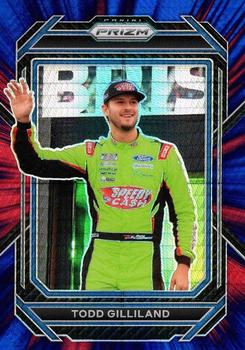 2023 Panini Prizm - Hyper Prizm Red and Blue #12 Todd Gilliland Front
