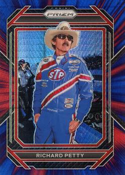 2023 Panini Prizm - Hyper Prizm Red and Blue #16 Richard Petty Front