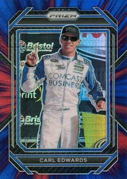 2023 Panini Prizm - Hyper Prizm Red and Blue #29 Carl Edwards Front