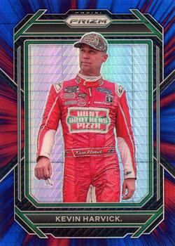 2023 Panini Prizm - Hyper Prizm Red and Blue #47 Kevin Harvick Front