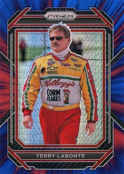 2023 Panini Prizm - Hyper Prizm Red and Blue #48 Terry Labonte Front
