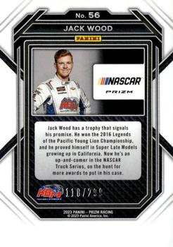 2023 Panini Prizm - Hyper Prizm Red and Blue #56 Jack Wood Back