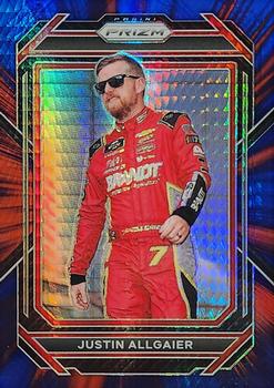 2023 Panini Prizm - Hyper Prizm Red and Blue #61 Justin Allgaier Front