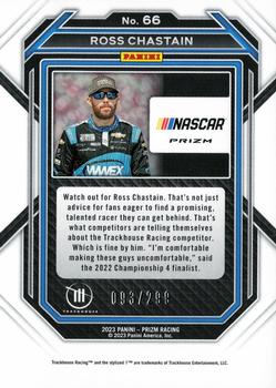 2023 Panini Prizm - Hyper Prizm Red and Blue #66 Ross Chastain Back