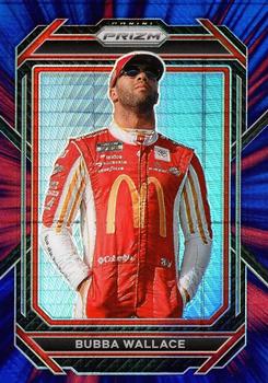 2023 Panini Prizm - Hyper Prizm Red and Blue #69 Bubba Wallace Front