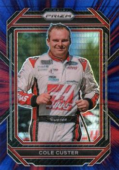 2023 Panini Prizm - Hyper Prizm Red and Blue #70 Cole Custer Front