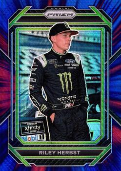 2023 Panini Prizm - Hyper Prizm Red and Blue #72 Riley Herbst Front