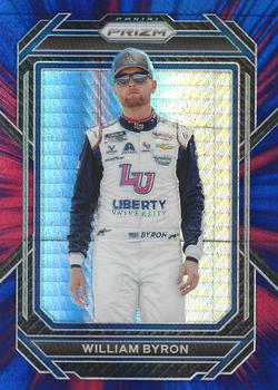 2023 Panini Prizm - Hyper Prizm Red and Blue #77 William Byron Front
